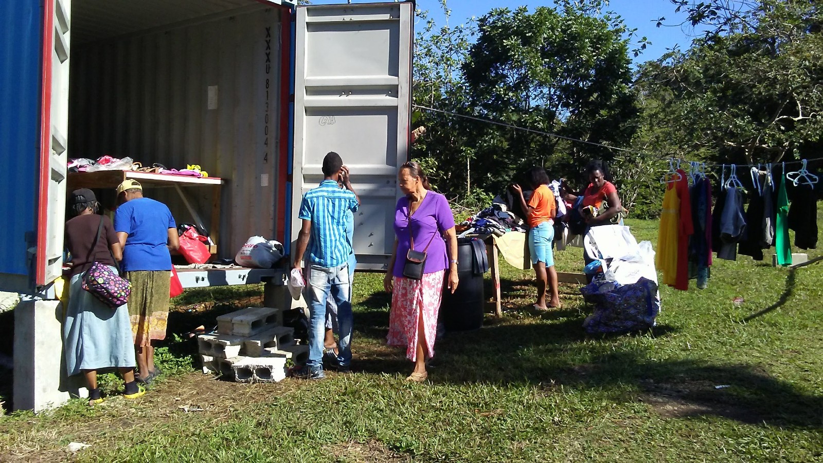 People waiting to be served